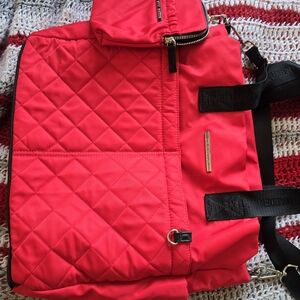 Steve Madden Quilted Bright Red Tote